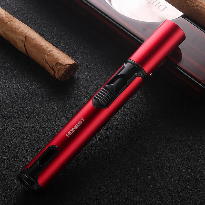 Metal Windproof Lighter Butane Jet Flame Lighter Cigarette Cigar Accessories Kitchen Cooking BBQ Outdoor Gadgets eprolo