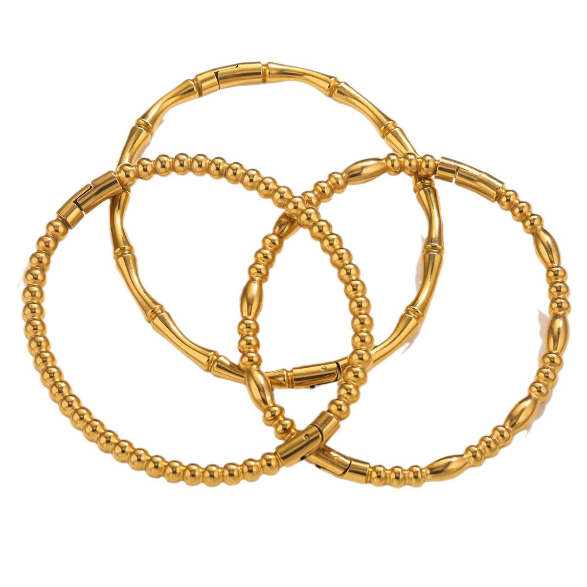 Fashion bamboo titanium steel bracelet female summer niche cold style ins stainless steel retro bamboo jewelry eprolo