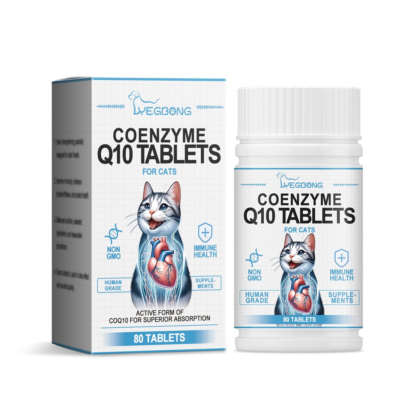 Cats Protect Health And Vitality With Coenzyme Tablets Coenzyme Q10 For Cats To Absorb Nutritional Supplements eprolo
