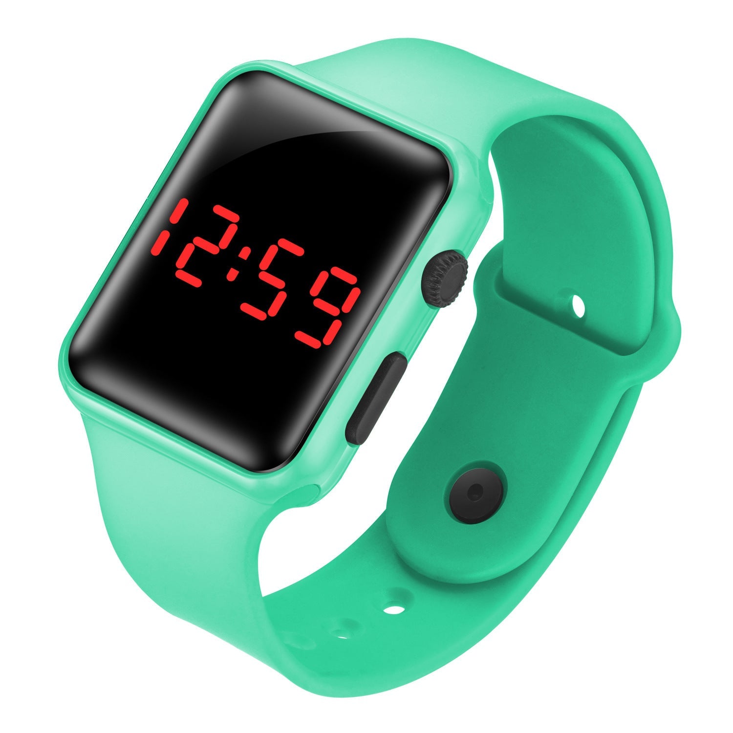 LED electronic watch/student fashion sports LED Apple square silicone electronic watch eprolo