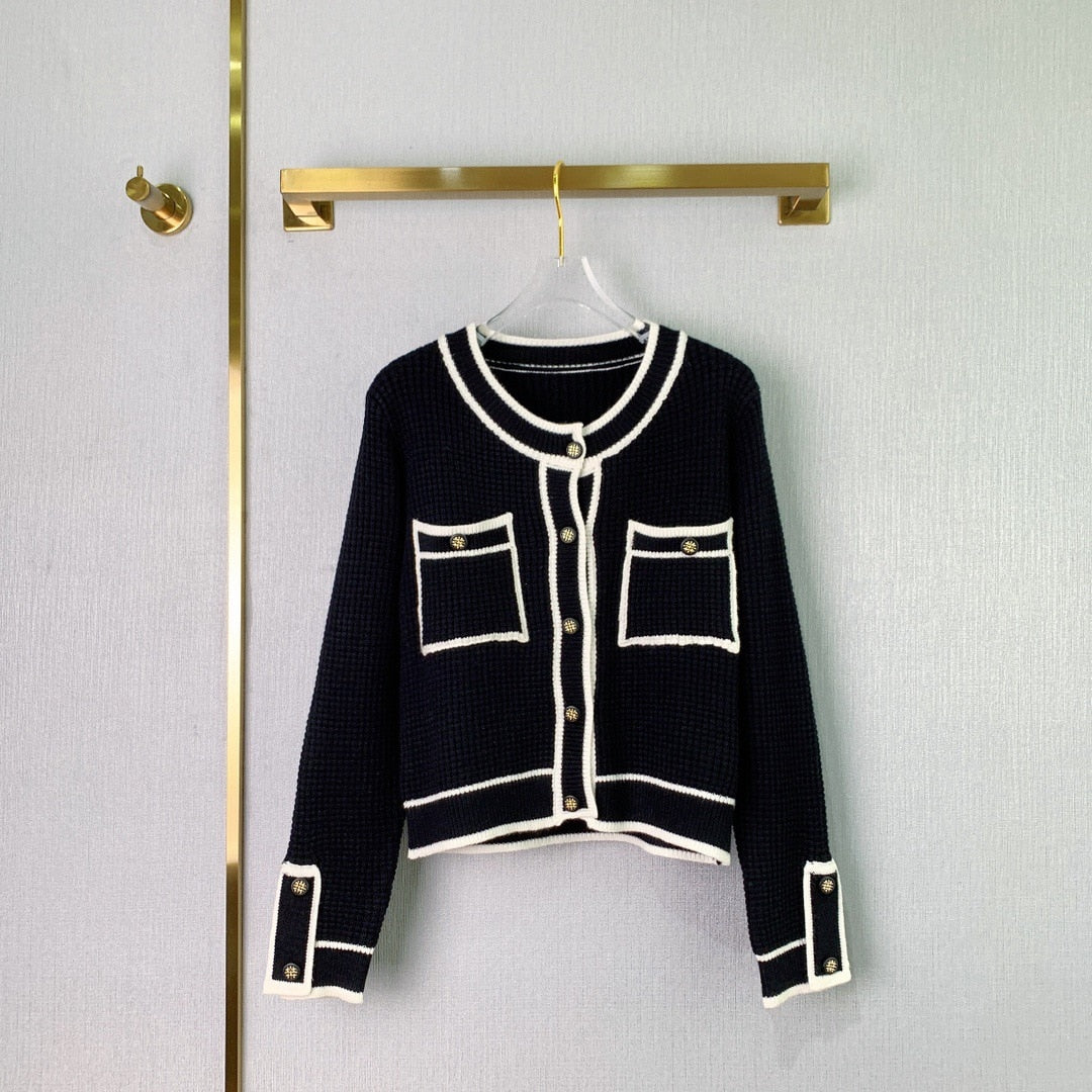 Temperament Fashion Design Sense Knitted Cardigan Niche Style Sweater Women eprolo