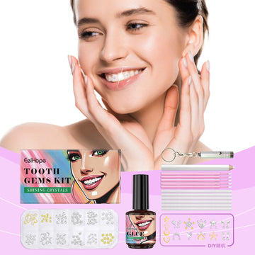 Dental Beauty Set Fashion Beauty Decorative Diamond Combination Personality Sparkle Light Up Smile Style eprolo