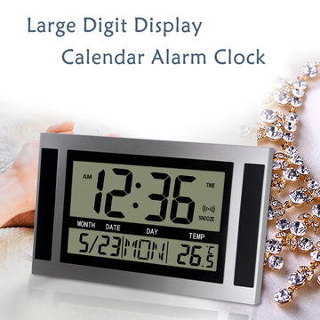 Large Screen Ultra Silent Electronic Alarm Clock Desktop Electronic Clock eprolo