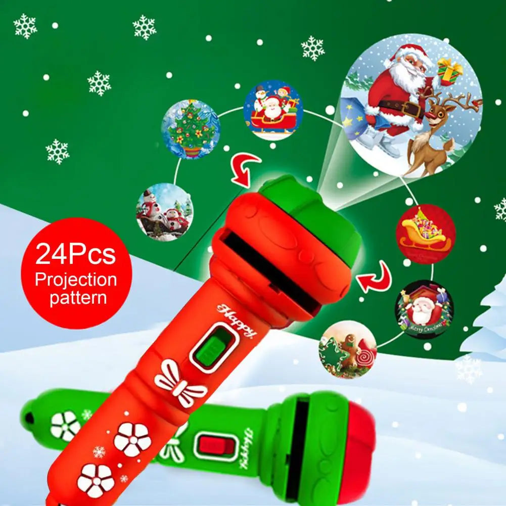 Christmas projection flashlight toy Christmas luminous toy Christmas eprolo