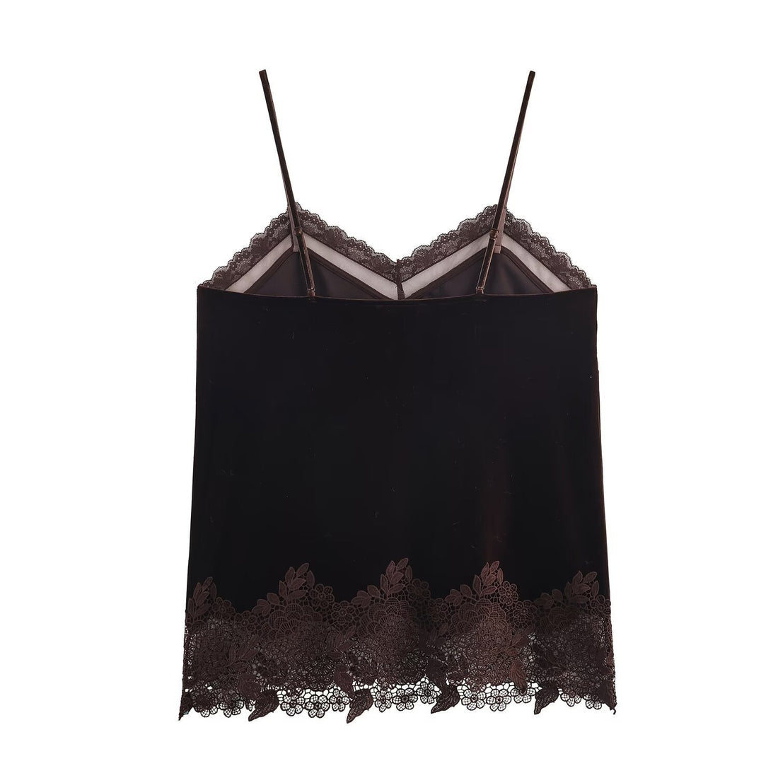 Lace velvet lingerie style top eprolo
