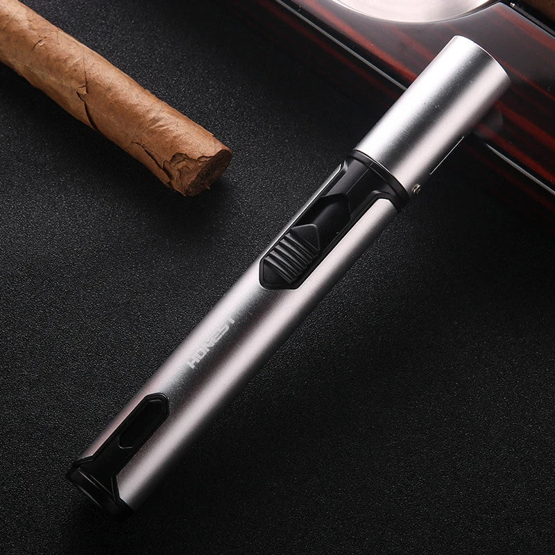 Metal Windproof Lighter Butane Jet Flame Lighter Cigarette Cigar Accessories Kitchen Cooking BBQ Outdoor Gadgets eprolo