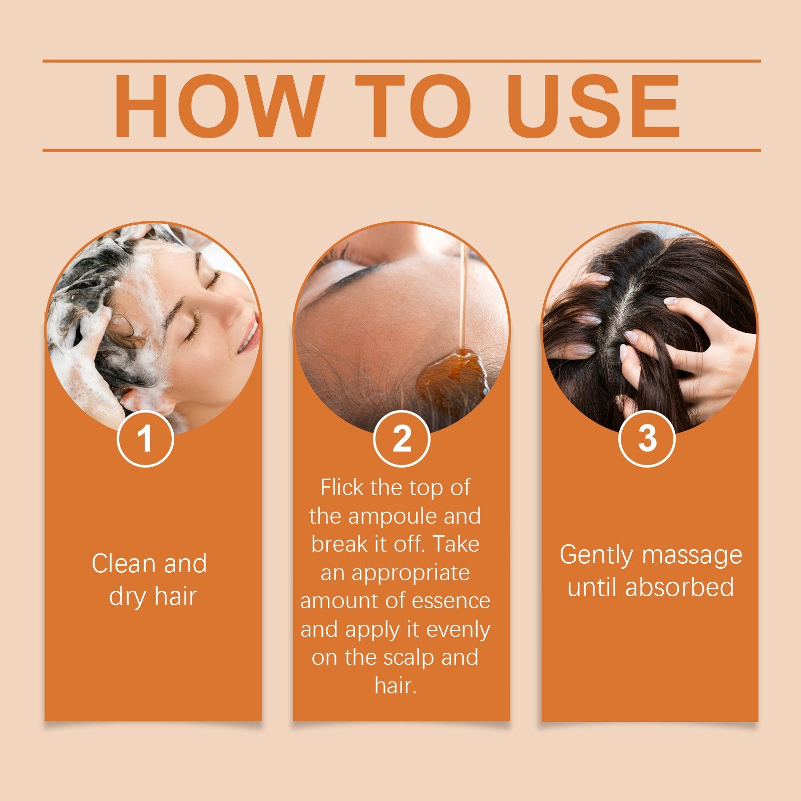 Hair Regrowth Ampoules, Nourish The Scalp To Promote Germinal Nourish Hair Follicle Health Care Essence eprolo