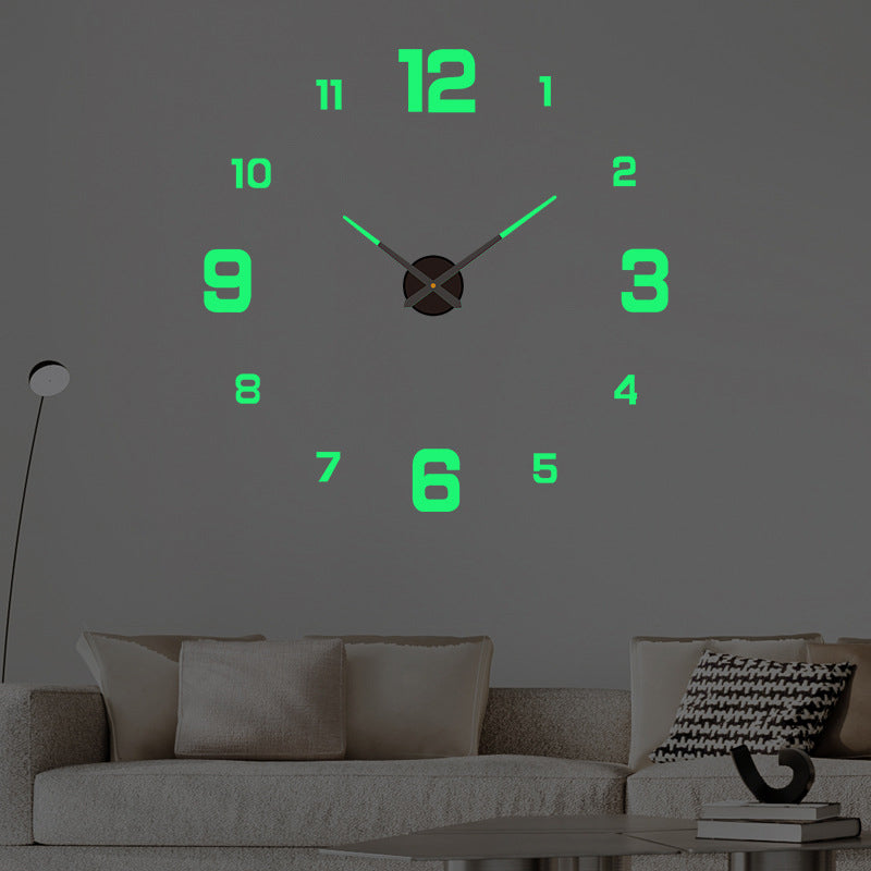 DIY Frameless Creative Wall Clock Wall Decal: A Silent and Stylish Addition for Home Decor, Ideal for Living Rooms and Offices eprolo
