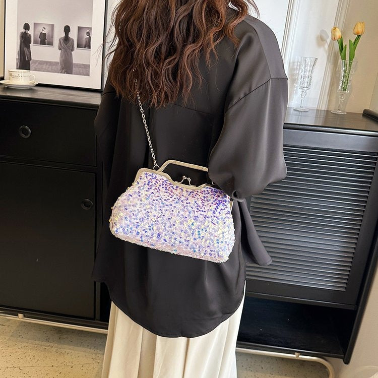New Trendy Fashion Crossbody Bag Handbag Niche Sequin Evening Bag eprolo