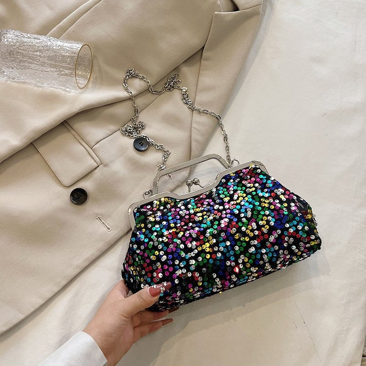 New Trendy Fashion Crossbody Bag Handbag Niche Sequin Evening Bag eprolo