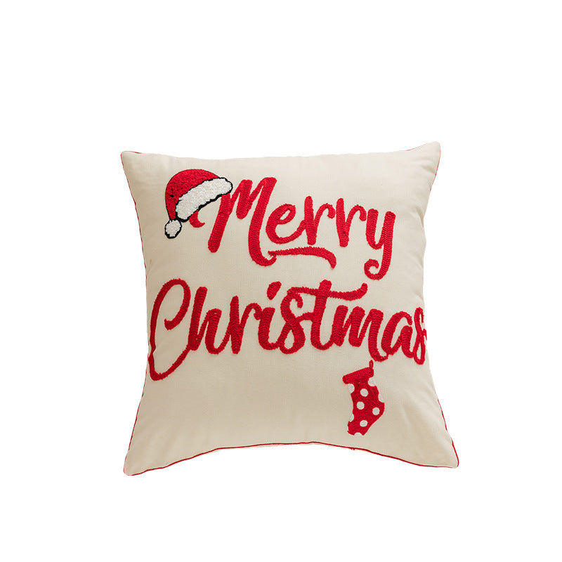 Christmas themed embroidered pillows home decor living room sofas pillows holiday home decor eprolo