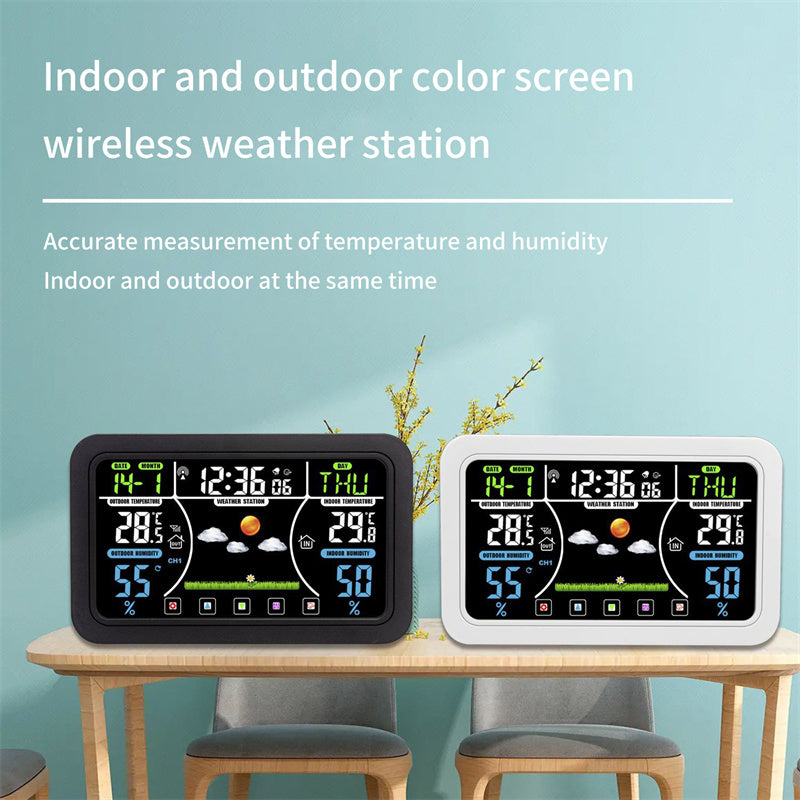 Touch screen weather clock wireless weather forecast clock electronic clock eprolo