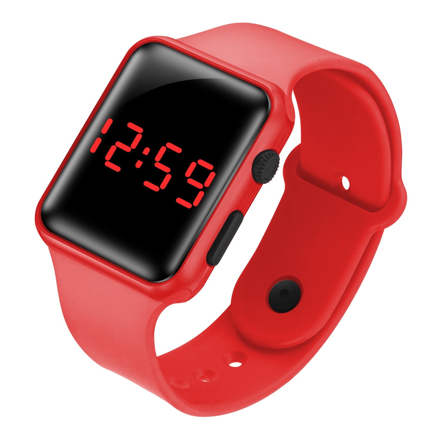 LED electronic watch/student fashion sports LED Apple square silicone electronic watch eprolo
