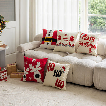 Christmas themed embroidered pillows home decor living room sofas pillows holiday home decor eprolo