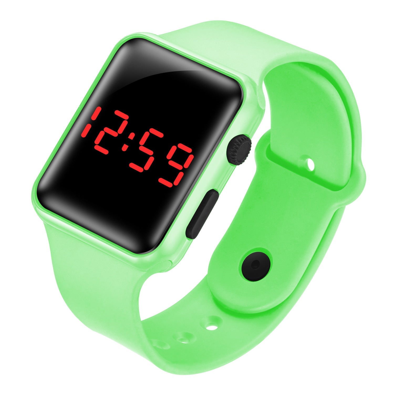 LED electronic watch/student fashion sports LED Apple square silicone electronic watch eprolo