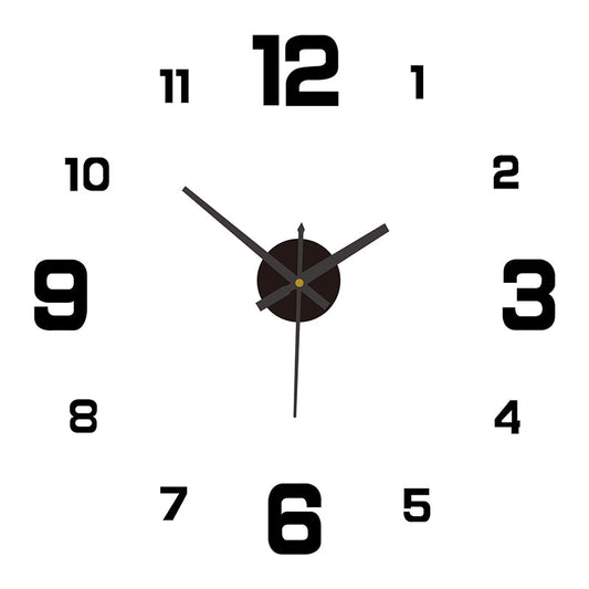 DIY Frameless Creative Wall Clock Wall Decal: A Silent and Stylish Addition for Home Decor, Ideal for Living Rooms and Offices eprolo