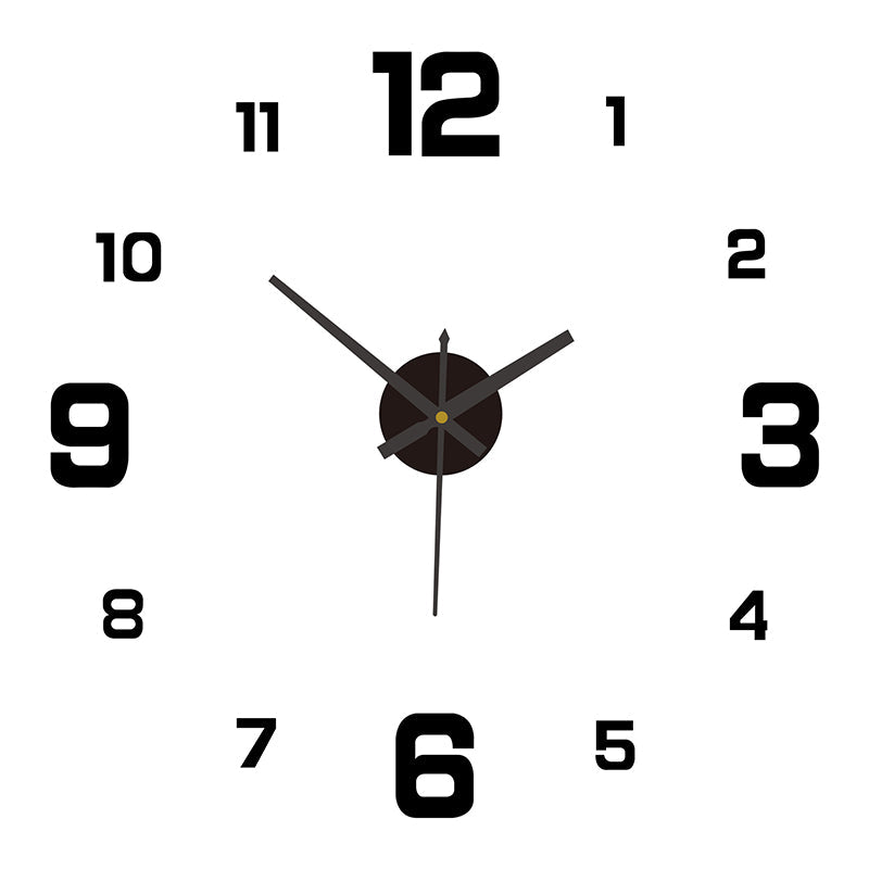 DIY Frameless Creative Wall Clock Wall Decal: A Silent and Stylish Addition for Home Decor, Ideal for Living Rooms and Offices eprolo